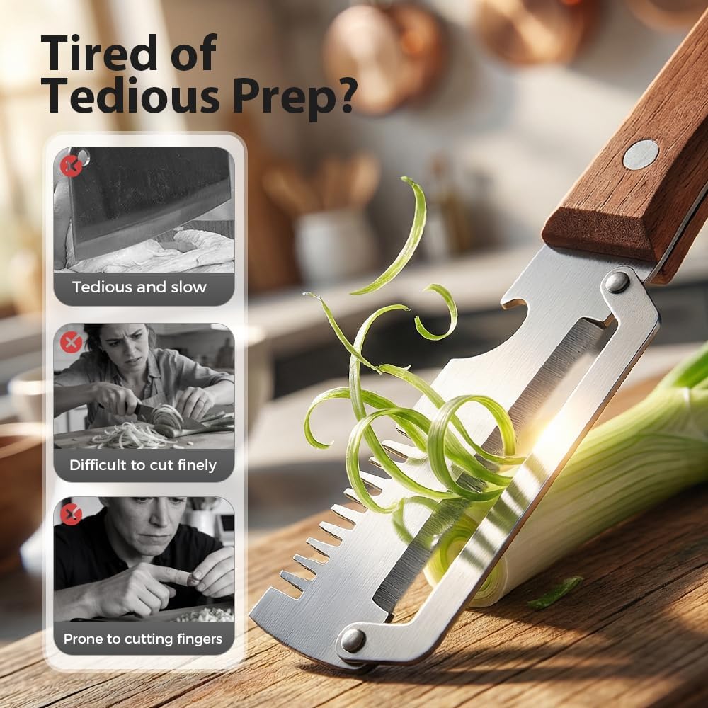 Premium Vegetable Peeler with Wooden Handle and Bottle Opener, Multi-Functional Vegetable Peeler for Kitchen, Kitchen Gadgets Tool for Fruit Pumpkin Peeling Potato Carrot Veggie Peeler (3) - Image 3