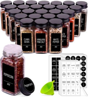 Churboro 48 Spice Jars with 547 Lab...