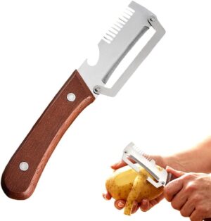 Premium Vegetable Peeler with Woode...