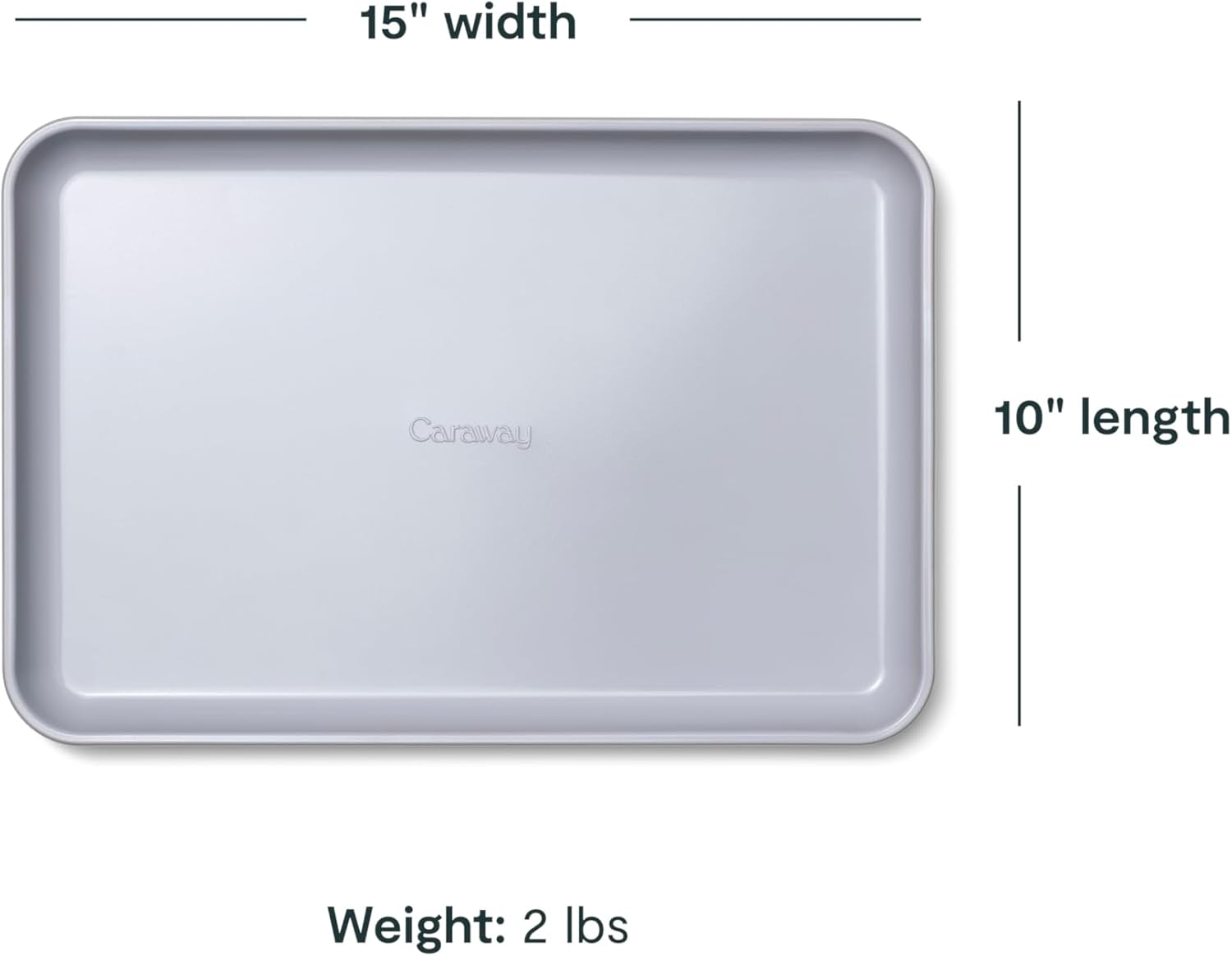 Caraway Non-Stick Ceramic Baking Sheet - Naturally Slick Ceramic Coating - Non-Toxic, PTFE & PFOA Free - Perfect for Baking, Roasting, and More - Medium (15" x 10") - Cream - Image 3