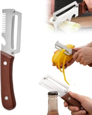Premium Vegetable Peeler with Woode...