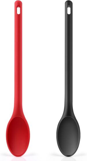 Long handle Silicone Mixing Spoon, ...