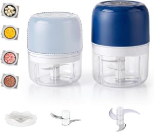 2 Cup Electric Garlic Chopper Set, ...