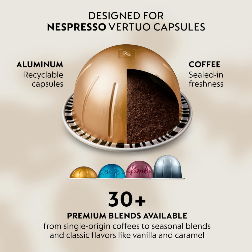 Nespresso Vertuo Pop+ Coffee and Espresso Machine by De'Longhi with Aeroccino Milk Frother, Liquorice Black - Image 4