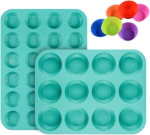 CAKETIME Silicone Muffin Pan Cupcak...