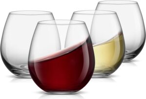 JoyJolt Spirits Stemless Wine Glass...