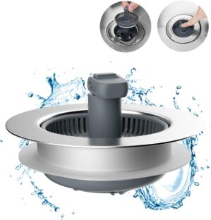 Hibbent 3 in 1 Kitchen Sink Drain S...