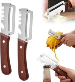 Premium Vegetable Peeler with Woode...