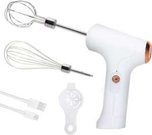 Cordless Hand Mixer, Handheld Elect...