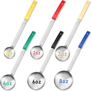 6 Pcs Portion Control Serving Spoon...