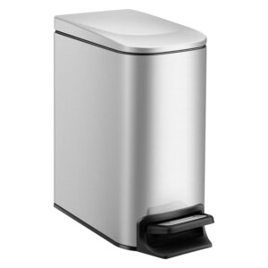 TIPGO Slim Bathroom Trash Can with ...