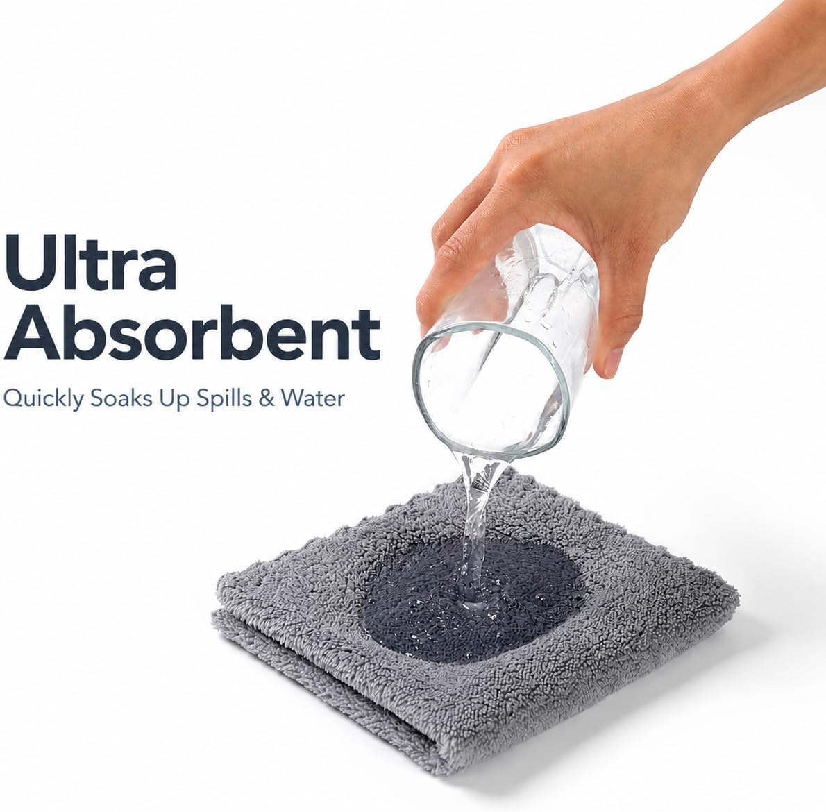 12 Pack Cleaning Cloth,Ultra Soft Absorbent Quick Drying Microfiber Cleaning rags,No scratches,Reusable,Washable,Lint Free Cleaning Towels for Kitchen,Window,Glass,car,11.8"×11.8",(Multicolor) - Image 7