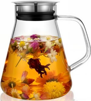 Aquach 51oz Glass Teapot with Filte...