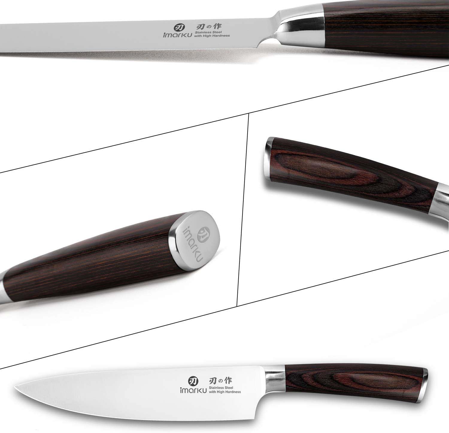 imarku Japanese Chef Knife - Sharp Kitchen Knife 8 Inch Chef's Knives HC Steel Paring Knife, Unique Gifts for Men and Women, Gifts for Mom or Dad, Kitchen Gadgets with Gift Box, Gyutou Knives - Image 6