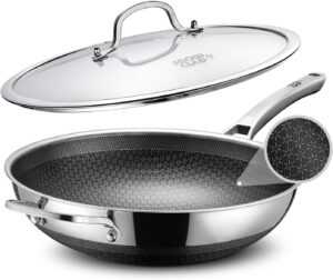 SNOWCLAD Wok, 13 Inch Hybrid Woks &...