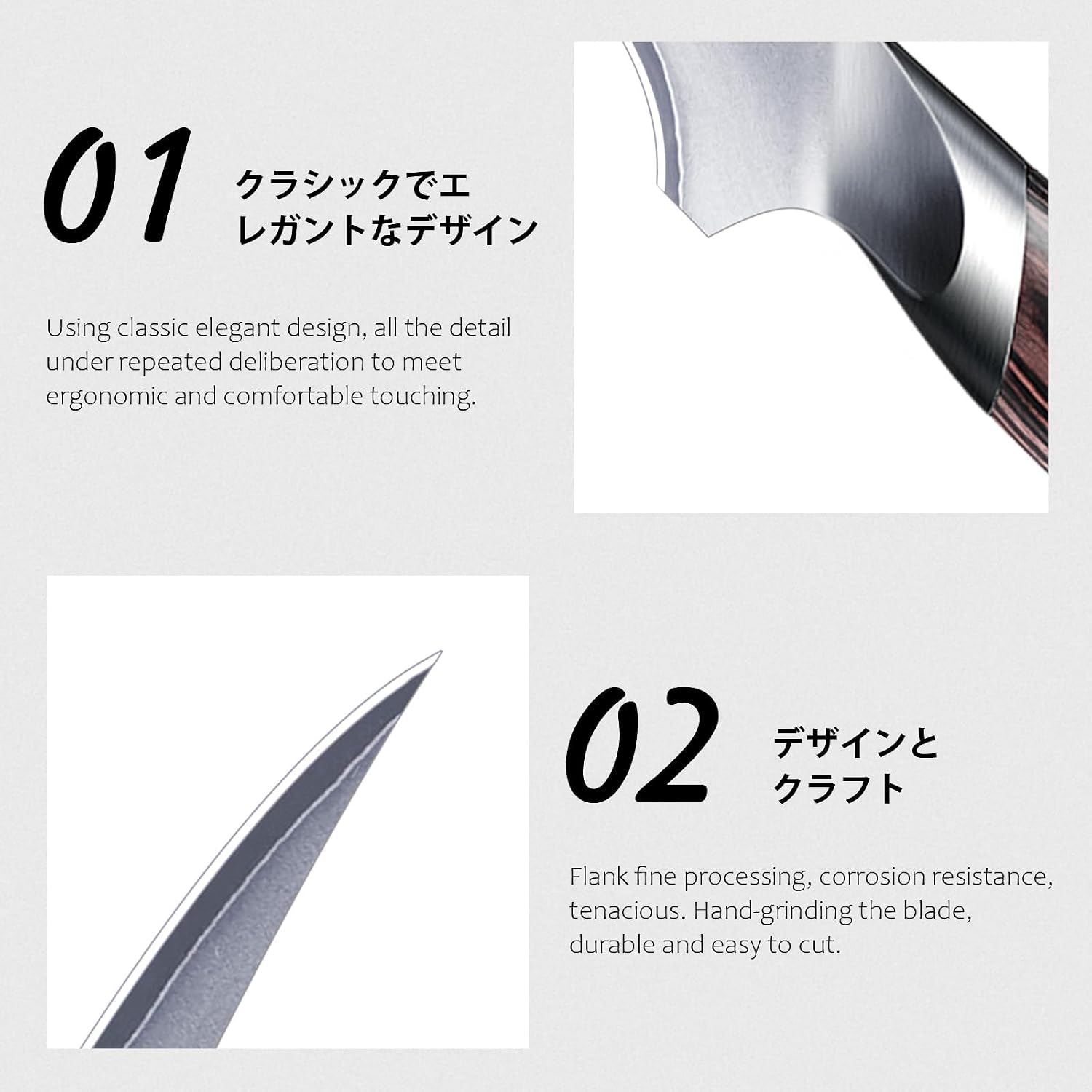 HOSHANHO Fillet Knife 7 Inch, Super Sharp Boning Knife in High Carbon Stainless Steel, Professional Japanese Fish Knives for Meat Poultry Cutting - Image 2