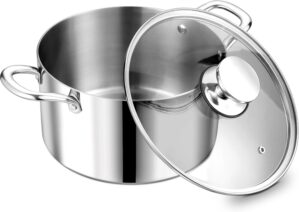 P&P CHEF 5 Quart Tri-Ply Stain...