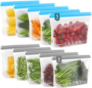 IDEATECH 10Pack Reusable Quart Free...