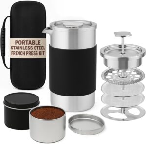 Small French Press Coffee Maker Set...