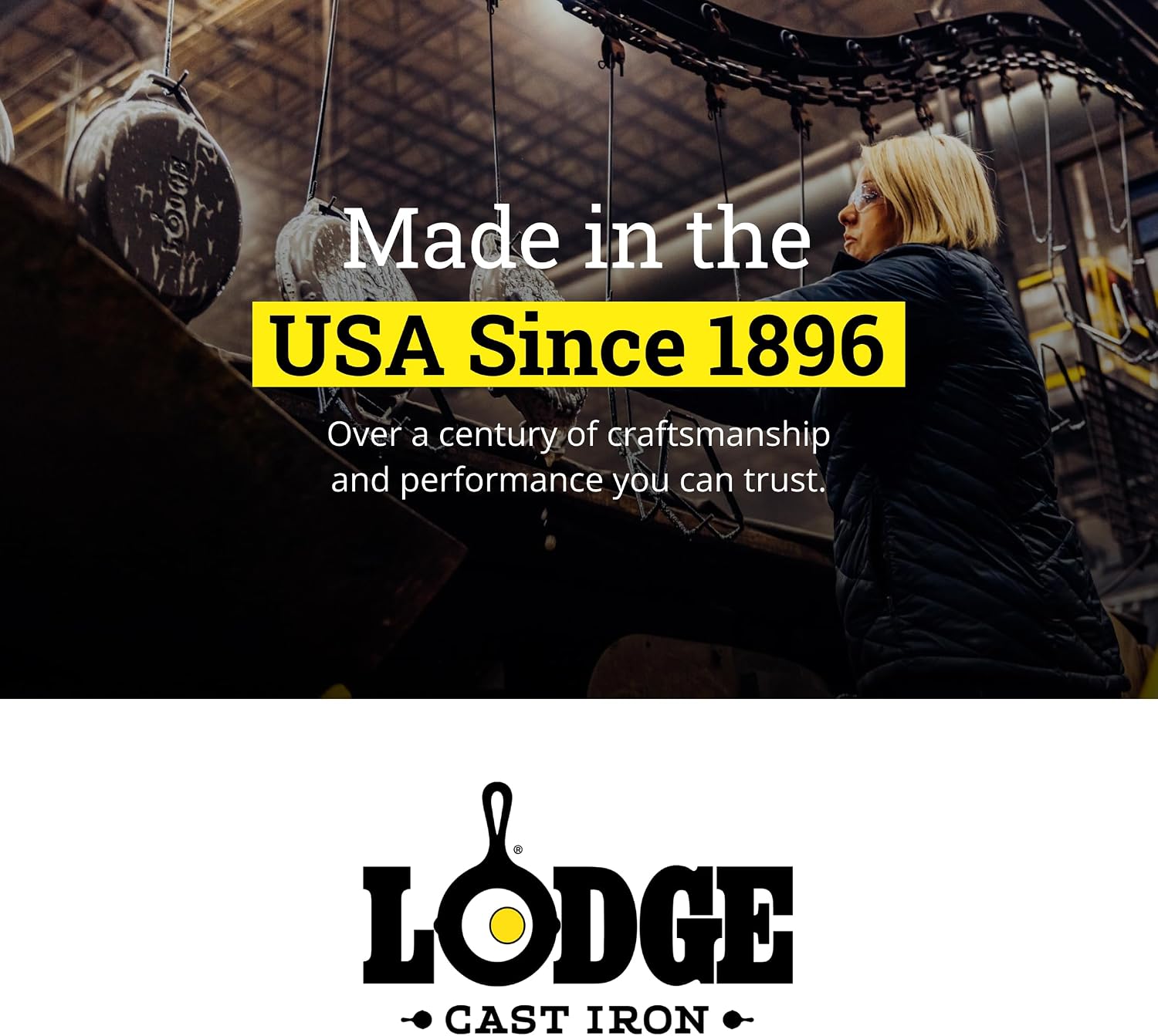 Lodge Square Cast Iron Grill Pan 10.5 Inches - Pre-Seasoned Square Skillet - Ridged Burger Grill Pan - Even Heat Distribution - PFAS-Free Non-Toxic Cookware | camping-cooking-utensils - Image 9