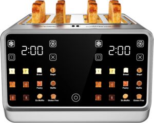 4 Slice Toaster with Dual Touchscre...