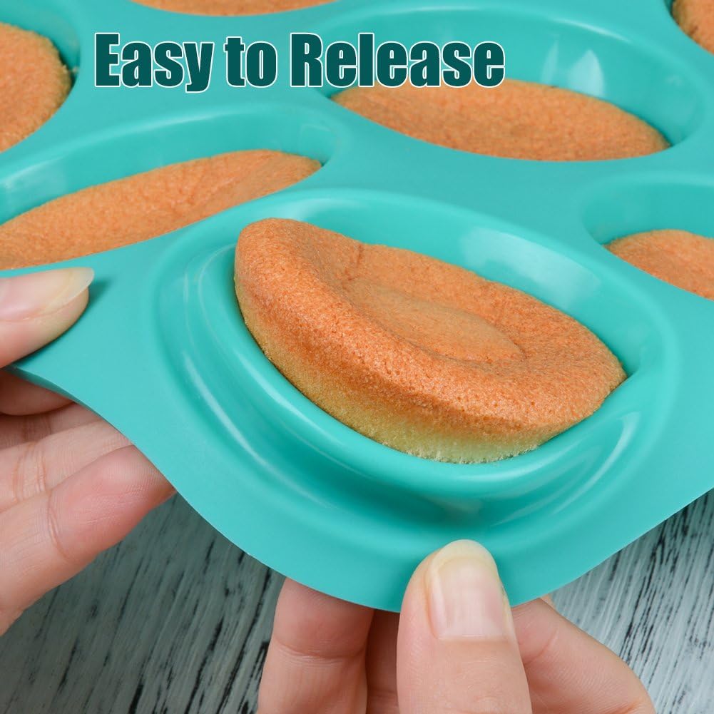 CAKETIME Silicone Muffin Pan Cupcake Pan Set - Mini 24 Cups and Regular 12 Cups Muffin Tin, Nonstick Food Grade Molds with 12 Baking Cups - Image 4