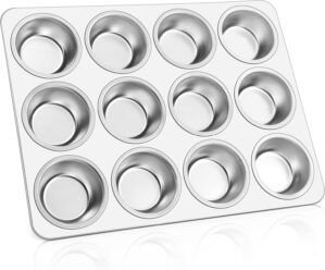 E-far Muffin Pan 12-Cup, Stainless ...