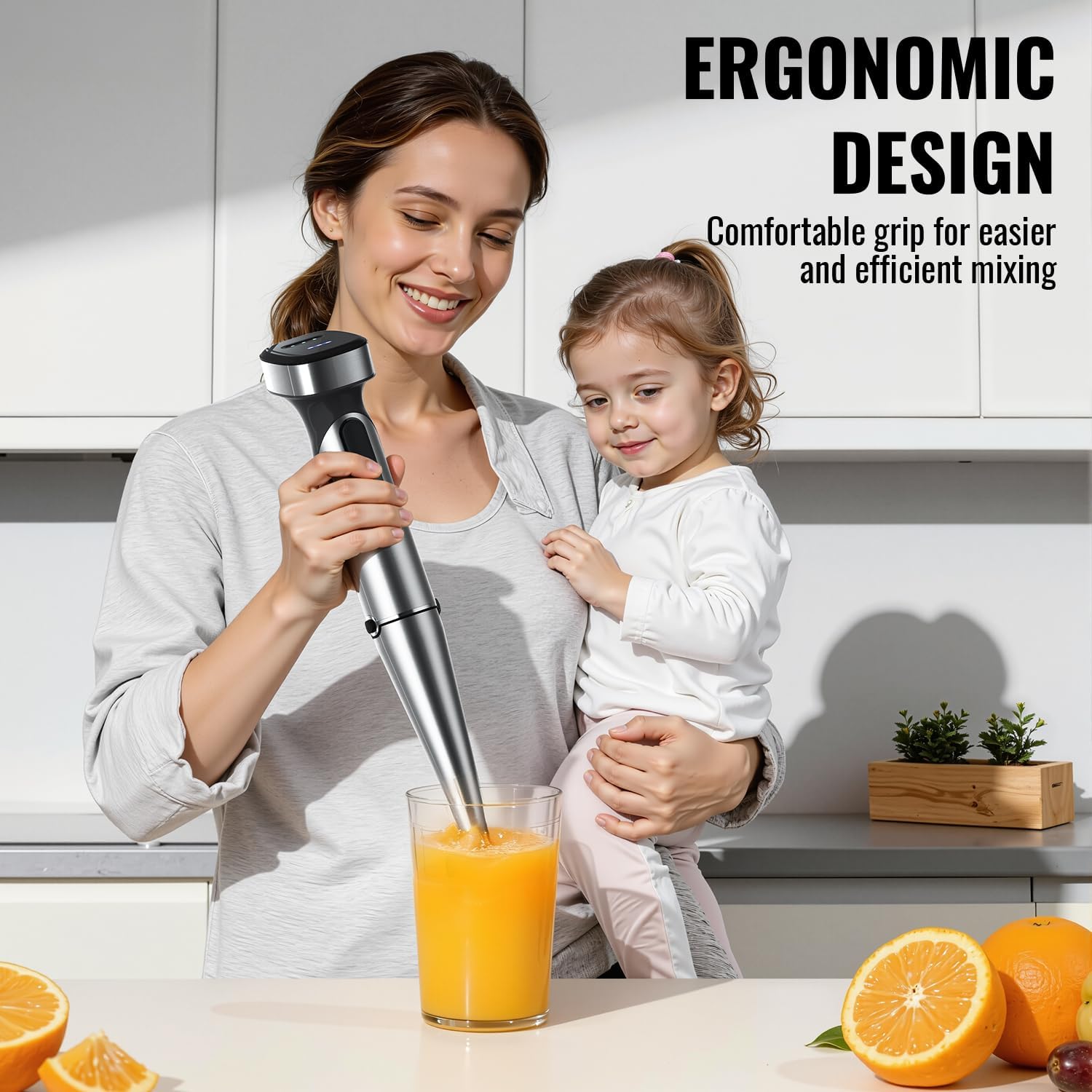 Turelar Cordless Immersion Blender with Rchargeable Battery, Portable Hand Blenders with Adjustable Speed, Hand Held Stick Mixer for Effortless Blending Shakes, Smoothies, Soups, Puree or Baby Food - Image 7