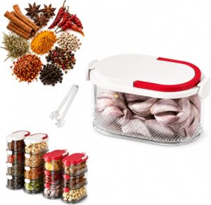 Multi-layer Sealed Spice Organizer,...