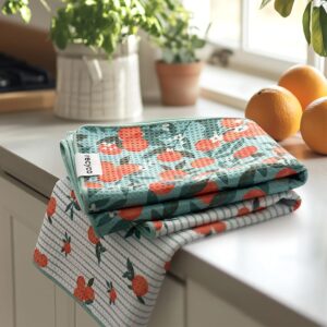RECYCO Waffle Kitchen Towel Set of ...
