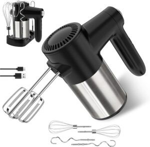 Cordless Electric Hand Mixer, 7 Spe...