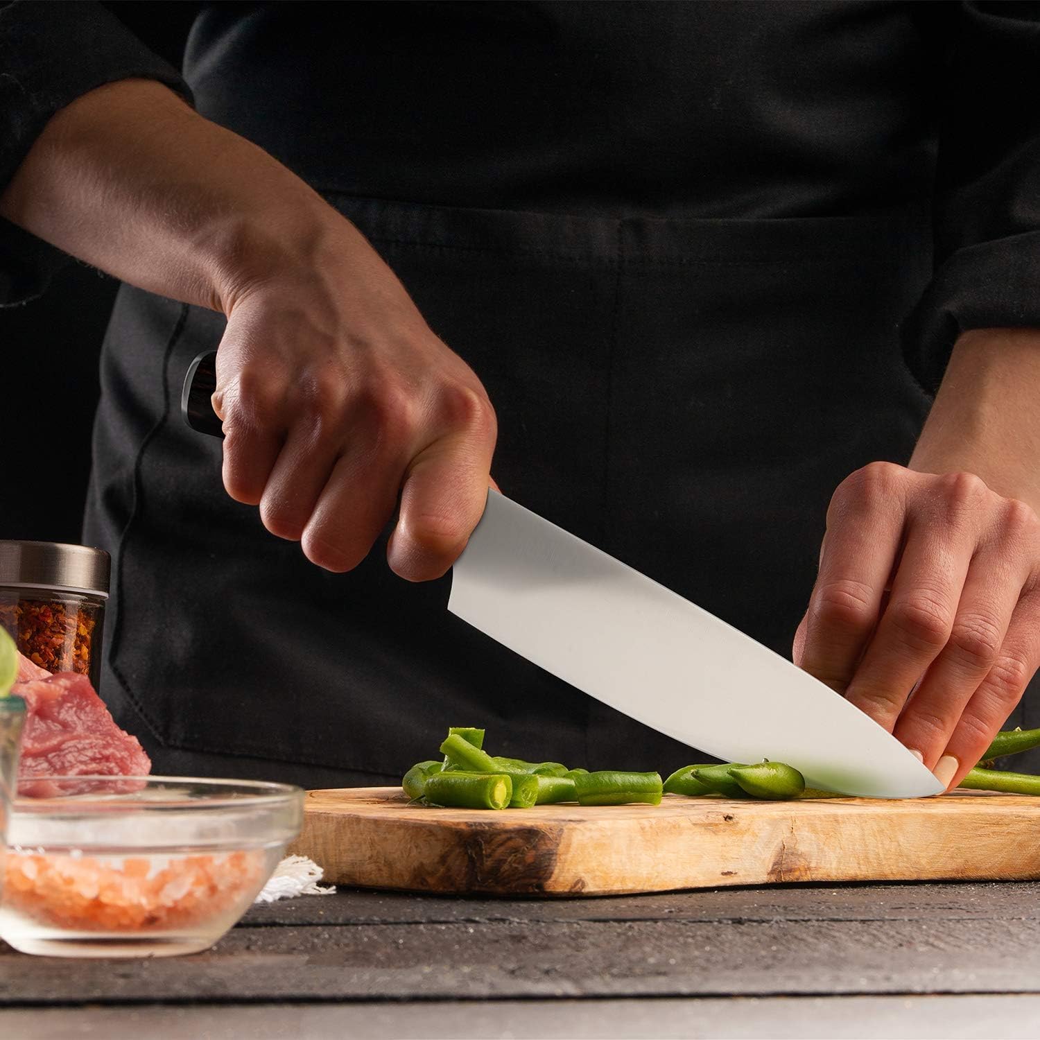 imarku Japanese Chef Knife - Sharp Kitchen Knife 8 Inch Chef's Knives HC Steel Paring Knife, Unique Gifts for Men and Women, Gifts for Mom or Dad, Kitchen Gadgets with Gift Box, Gyutou Knives - Image 7