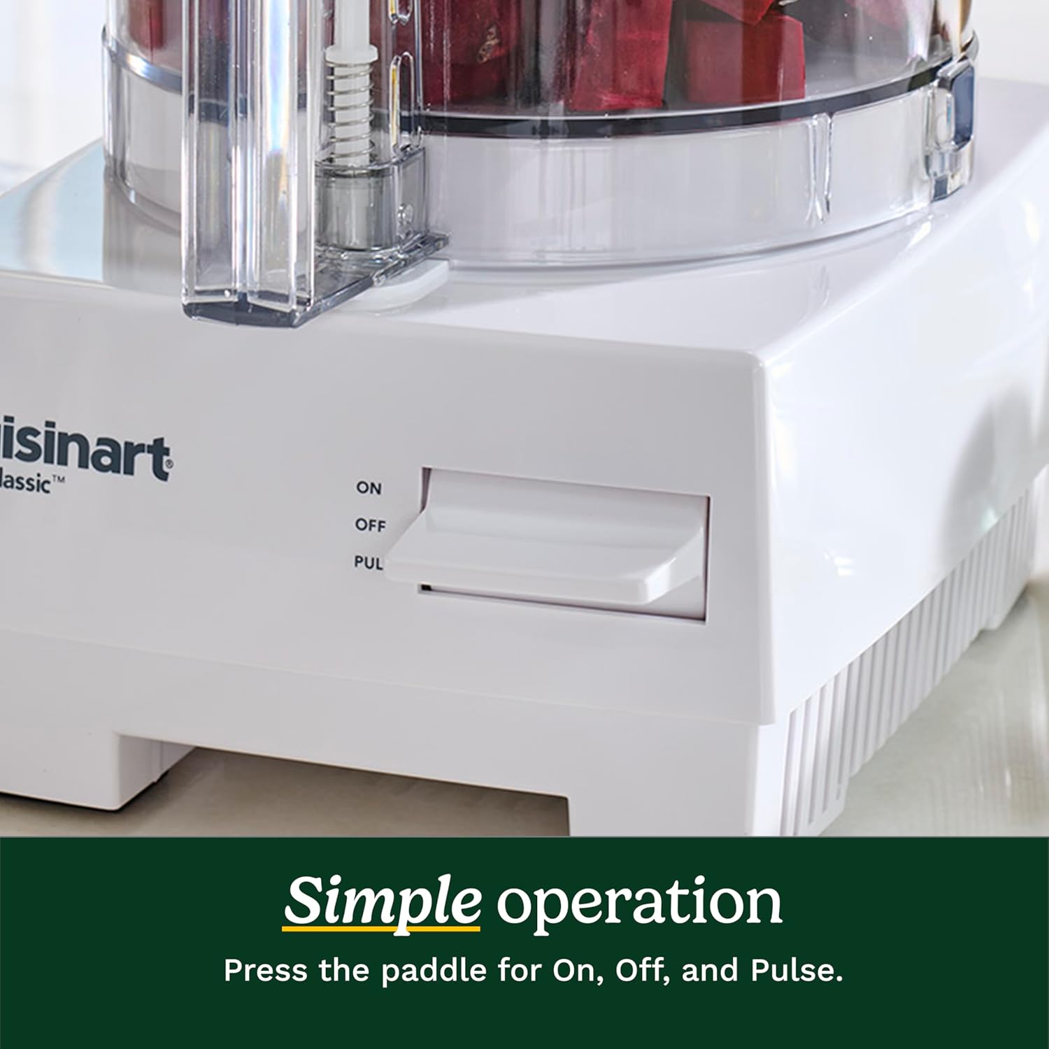 Cuisinart 7-Cup Pro Classic Food Processor, 600-Watt Motor, Vegetable Chopper & Blender for Mincing, Dicing, Shredding, Puree & Kneading Dough, DLC-10SYP1, White - Image 6