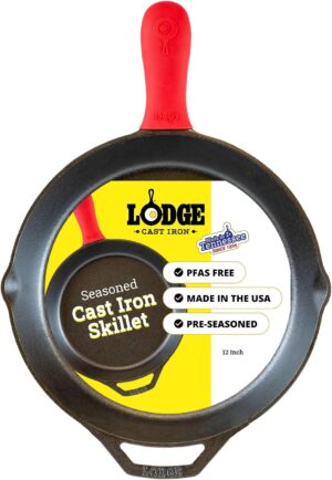 Lodge Seasoned Cast Iron Skillet 12...