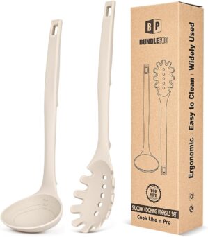 Silicone Pasta Fork and Soup Ladle ...