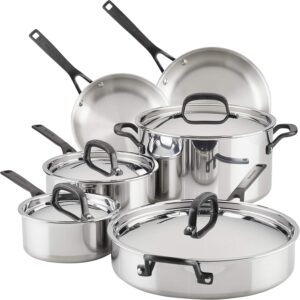 KitchenAid 5-Ply Clad Stainless Ste...