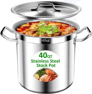 Stainless Steel Stockpot – 40QT S...
