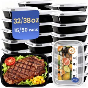 15 Pack 32oz Meal Prep Containers R...