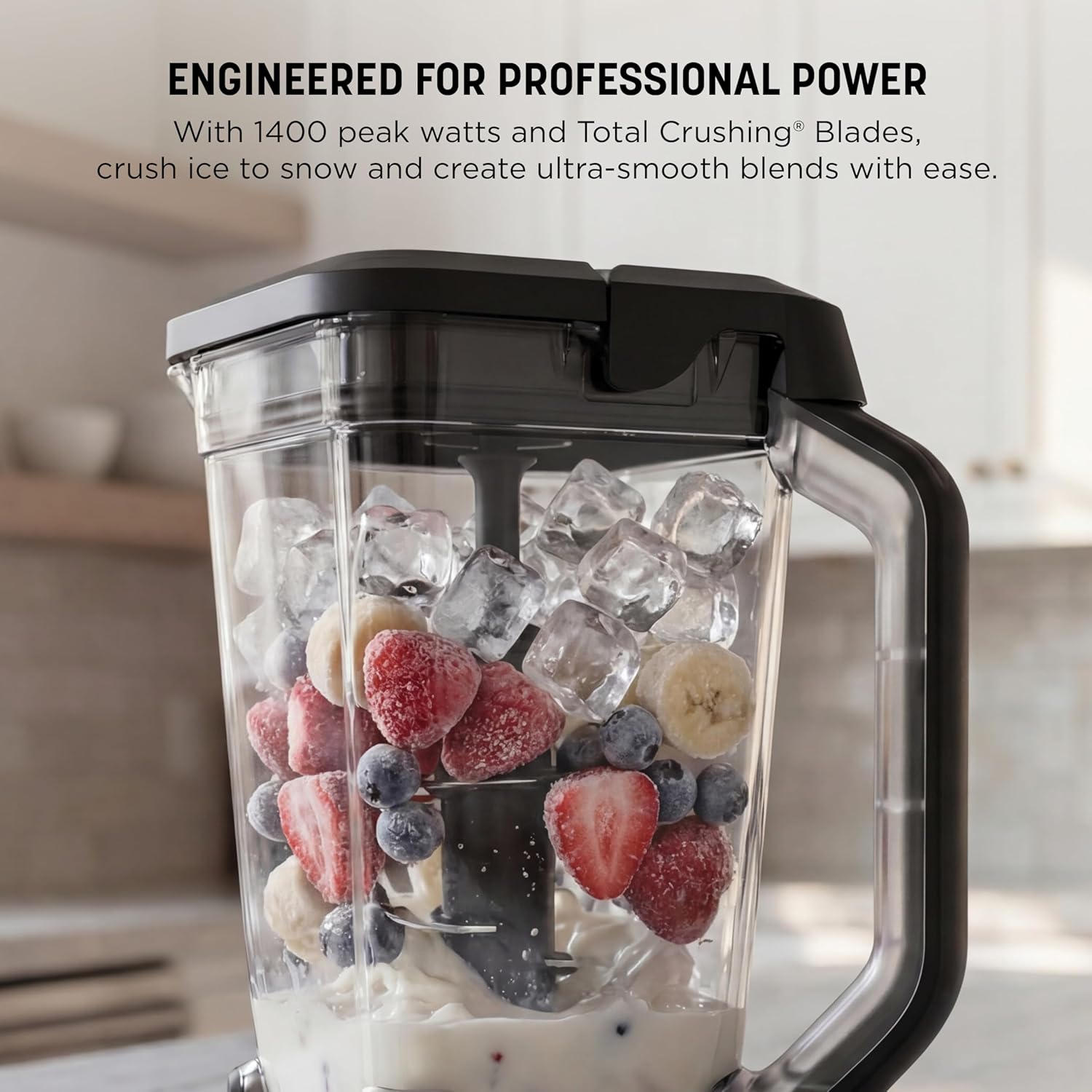 Ninja Professional Plus Blender with Auto-iQ | Smoothie and Ice Cream Maker, Frozen Drink Mixer, Margarita Machine | 3 Auto-iQ Presets, 1400W, 72-oz. Total Crushing Pitcher | Dark Grey | BN701 - Image 5