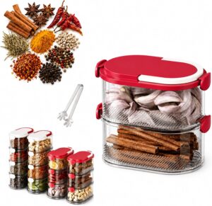 Multi-layer Sealed Spice Organizer,...