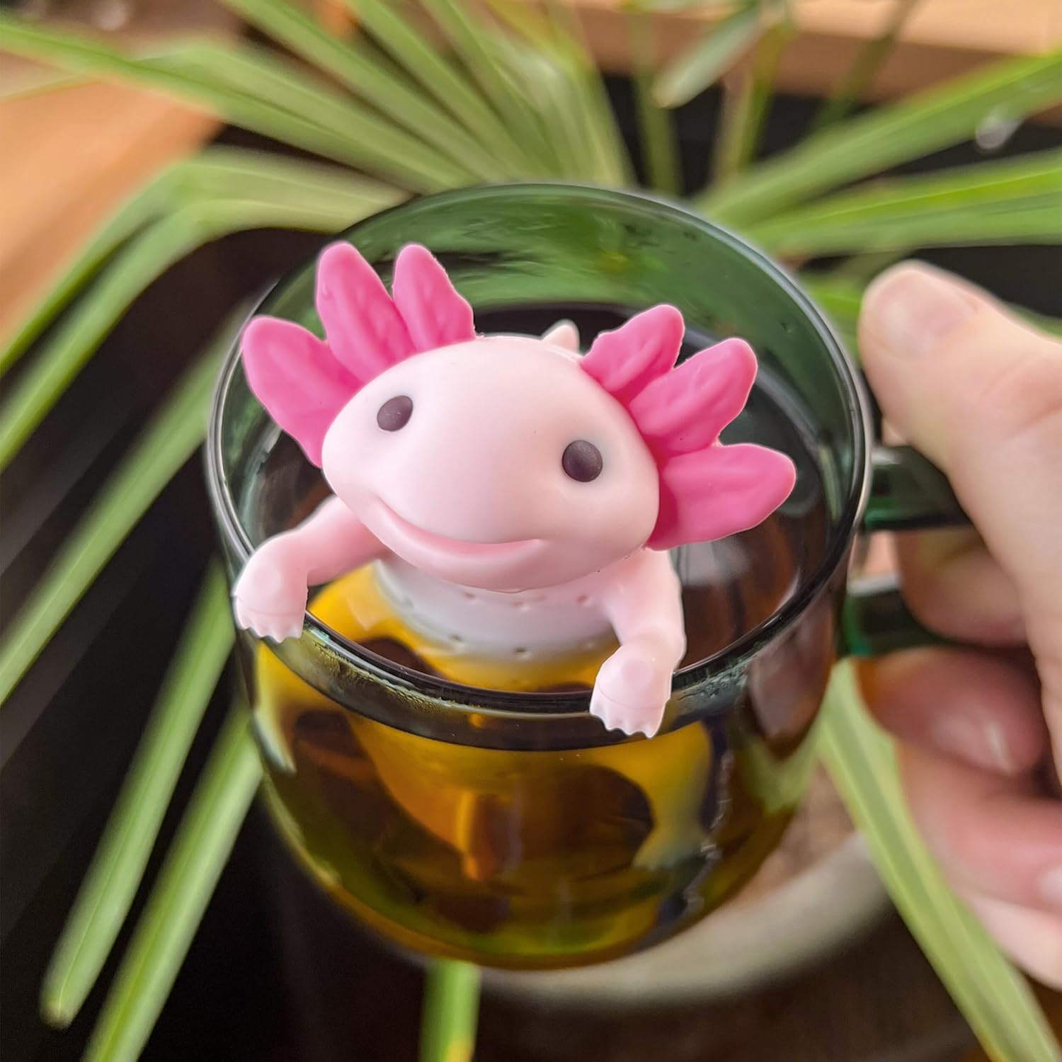 Genuine Fred RELAXOLOTL Tea Infuser, Cute Axolotl Design, For Loose Leaf Tea, Flexible, Easy to Clean Silicone, Fun Gift for Tea Lovers, Clever Kitchen Gadget - Image 4
