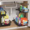 ADRIMER Under Sink Organizer 2 Pack...
