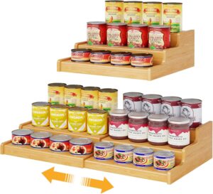 Expandable Bamboo Can Rack Organize...