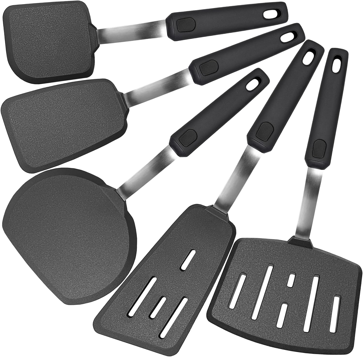 Mixed 5 Piece Silicone Spatula Set for Nonstick Cookware | Heat resistant, Kitchen Cooking Utensils Set, Flexible Stainless Steel Core, Full Silicone, Dishwasher Safe - Image 8