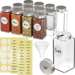 Simple Houseware Spice Jars 6 Ounce...