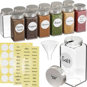 Simple Houseware Spice Jars 4 Ounce...