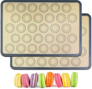 HOOMIL Macaron Silicone Baking Mats...