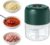 Electric Garlic Chopper, Household Electric Garlic Crusher Set, Rechargeable Wireless Portable Mini Food Chopper for Garlic Ginger Nuts Meat (green 250ml)