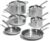 Made In Cookware – 10 Piece Stainless Steel Pot and Pan Set – 5 Ply Clad – Includes Stainless Steel Frying Pans, Saucepans, Saucier and Stock Pot W/Lid – Professional Cookware – Crafted in Italy