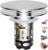 Hibbent Upgraded 3 in 1 Bathroom Sink Drain Strainer, Universal Pop Up Sink Stopper with Big Push Cap, Anti-Clogging Metal Filter Basket,Sink Plug with Hair Catcher for 1.1”~2.36” Basin, Chrome